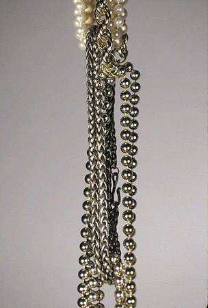 Silver and Pearls Detail